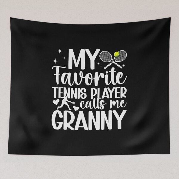 Item preview, My Favorite Tennis Player Calls Me Granny Proud Family Quote designed and sold by WayTBeenkenArt.