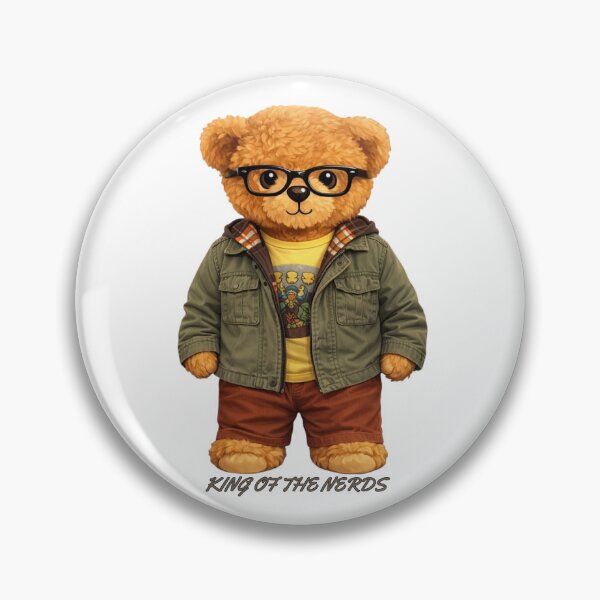 Item preview, Experimental Physicist Bear with Glasses - Cute Nerd Fashion Art ? designed and sold by CuteBear87.