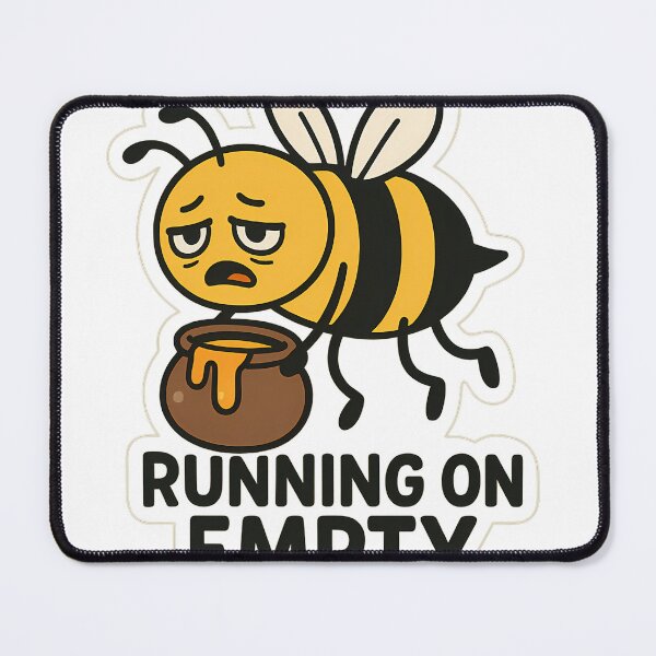 Item preview, Tired Bee - Too Busy Being Tired designed and sold by lokiwoodsart.