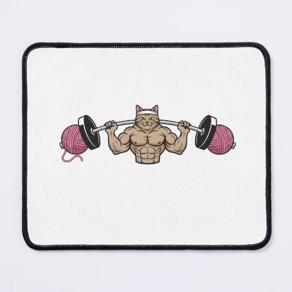 Item preview, Buff Tabby Cat Lifting Yarn Barbell designed and sold by Kvarny.