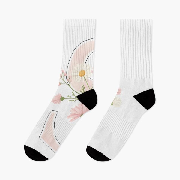 Item preview, Aesthetic Floral Letter S Monogram - Pink Wildflowers Initial Sticker designed and sold by RickyStick.