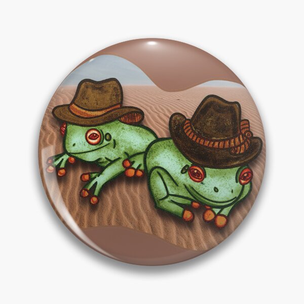 Item preview, Cowboy Frogs with Desert Background designed and sold by briannaderro.