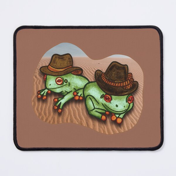Item preview, Cowboy Frogs with Desert Background designed and sold by briannaderro.