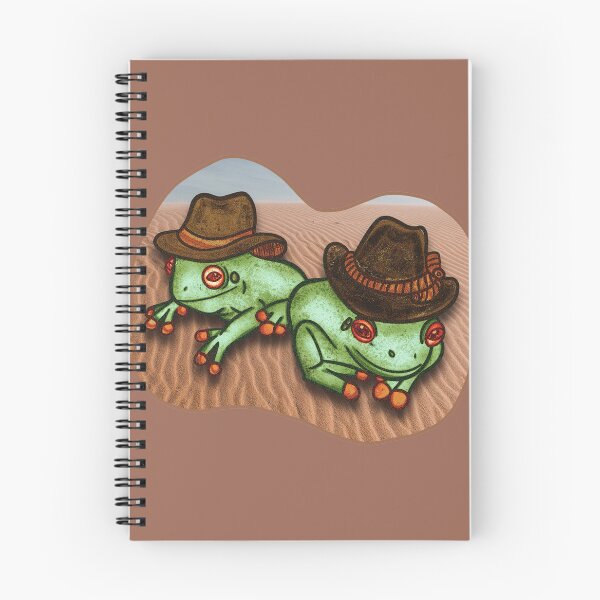 Item preview, Cowboy Frogs with Desert Background designed and sold by briannaderro.