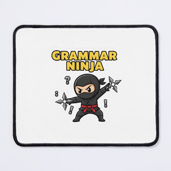 Item preview, Grammar Ninja Punctuation Shuriken Sticker designed and sold by Kvarny.