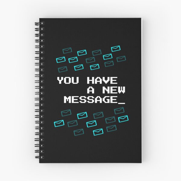 Item preview, You Have A New Message - Cyan Neon Pixel Art Retro Tech designed and sold by vividlukas.