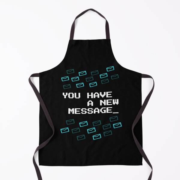 Item preview, You Have A New Message - Cyan Neon Pixel Art Retro Tech designed and sold by vividlukas.