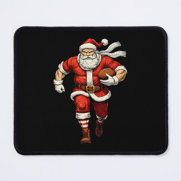 Item preview, Santa Playing Rugby Christmas Sports Illustration designed and sold by GabrieSketcham.