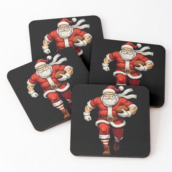 Item preview, Santa Playing Rugby Christmas Sports Illustration designed and sold by GabrieSketcham.