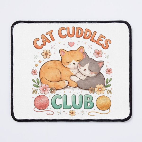 Item preview, Cat Cuddles Club Cute Aesthetic Cat Lover Design designed and sold by Sanika arts .