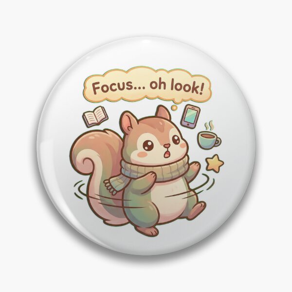 Item preview, Focus Oh Look Distracted Squirrel designed and sold by Visual Dept..