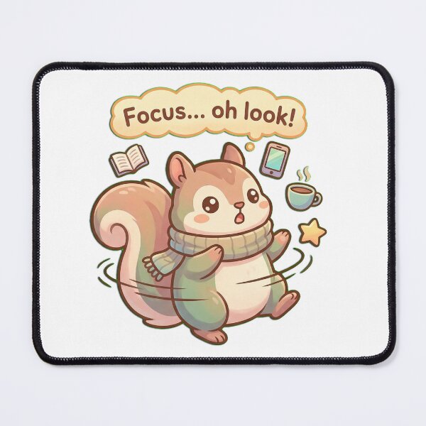 Item preview, Focus Oh Look Distracted Squirrel designed and sold by Visual Dept..