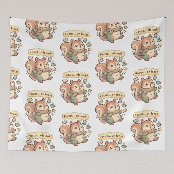 Item preview, Focus Oh Look Distracted Squirrel designed and sold by Visual Dept..