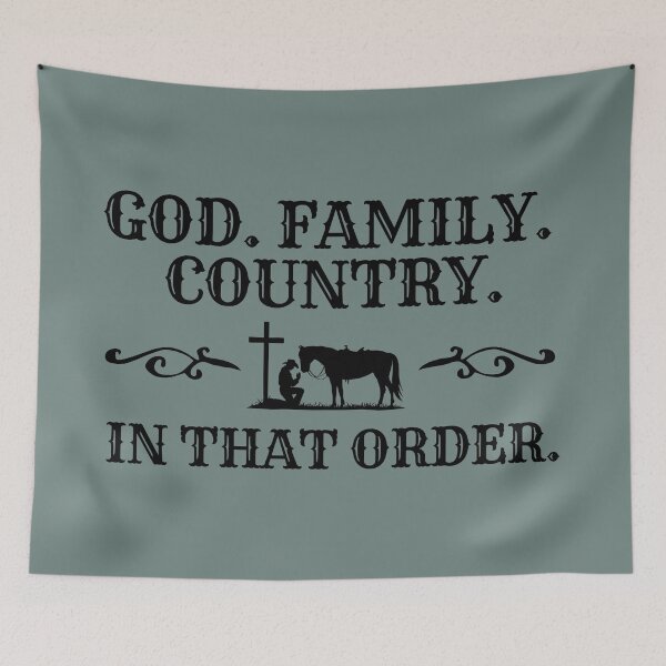 Item preview, God Family Country Cowboy Edition designed and sold by Neeshki.