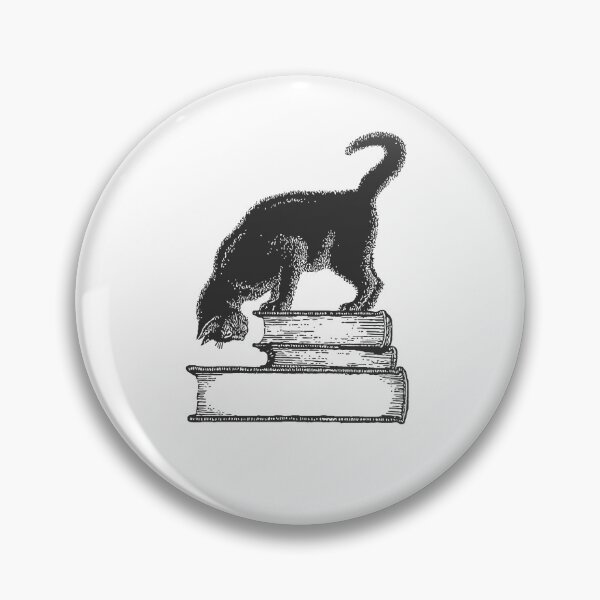 Item preview, Boo(k)itty – Black Cat on Books designed and sold by GraveyardGlam.