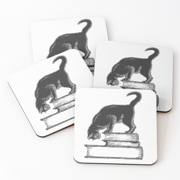Item preview, Boo(k)itty – Black Cat on Books designed and sold by GraveyardGlam.