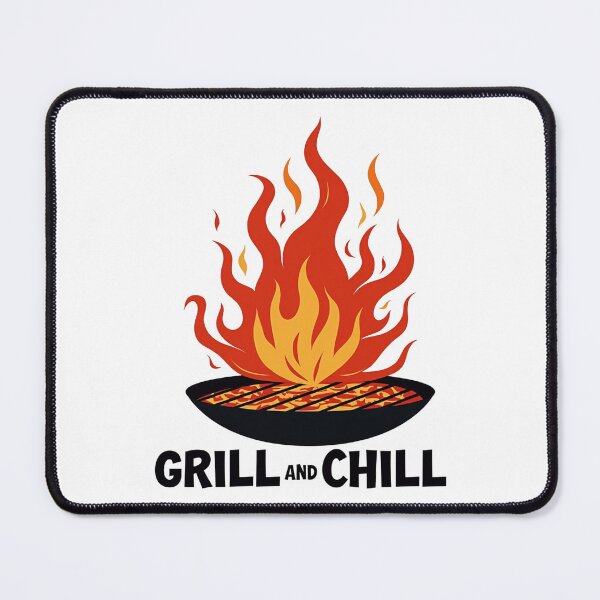 Item preview, Grill and Chill BBQ Funny Summer Barbecue T-Shirt designed and sold by dkza.