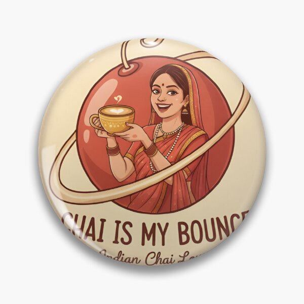 Item preview, Chai Is My Bounce - Funny Indian Tea Lover Aesthetic Sticker designed and sold by RickyStick.