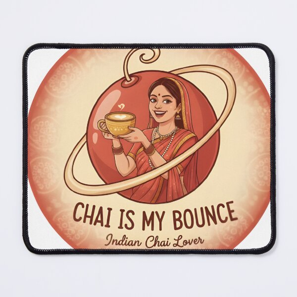 Item preview, Chai Is My Bounce - Funny Indian Tea Lover Aesthetic Sticker designed and sold by RickyStick.