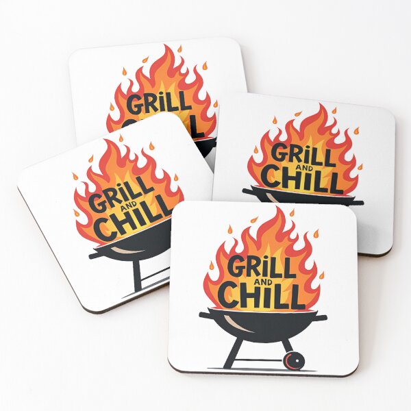 Item preview, Grill and Chill BBQ Funny Summer Barbecue T-Shirt designed and sold by dkza.