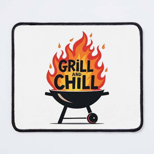 Item preview, Grill and Chill BBQ Funny Summer Barbecue T-Shirt designed and sold by dkza.