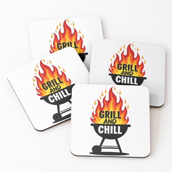 Item preview, Grill and Chill BBQ Funny Summer Barbecue T-Shirt designed and sold by dkza.