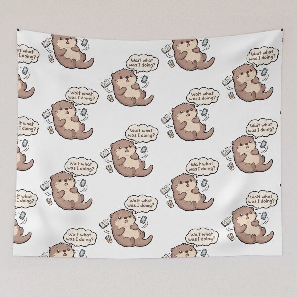Item preview, Wait What Was I Doing Otter designed and sold by Visual Dept..