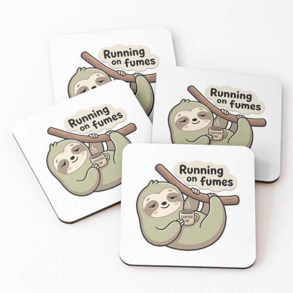Item preview, Running On Fumes Coffee Sloth designed and sold by Visual Dept..