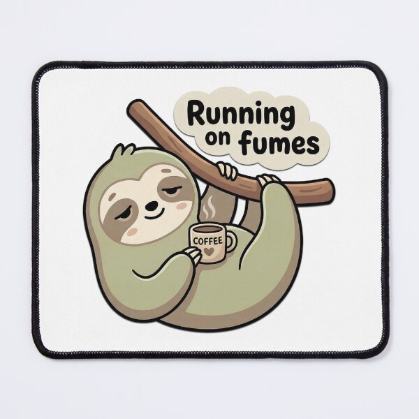 Item preview, Running On Fumes Coffee Sloth designed and sold by Visual Dept..