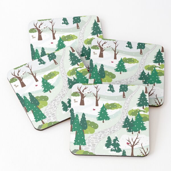 Item preview, Snowy Winter Wonderland Winding Path designed and sold by VintageStyle.
