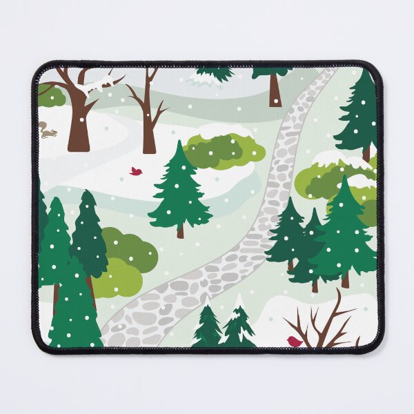 Item preview, Snowy Winter Wonderland Winding Path designed and sold by VintageStyle.