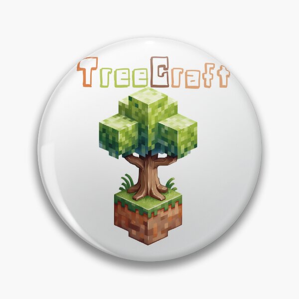 Item preview, TreeCraft Minecraft Tree - Cute Blocky Lego Style Art Print designed and sold by DesignArtist.ia.