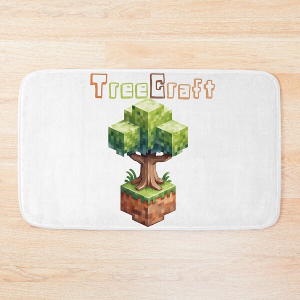Item preview, TreeCraft Minecraft Tree - Cute Blocky Lego Style Art Print designed and sold by DesignArtist.ia.