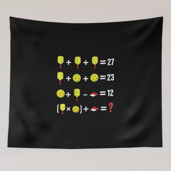 Item preview, Pickleball Math Puzzle 67 Funny Number Meme designed and sold by gladysenglish.