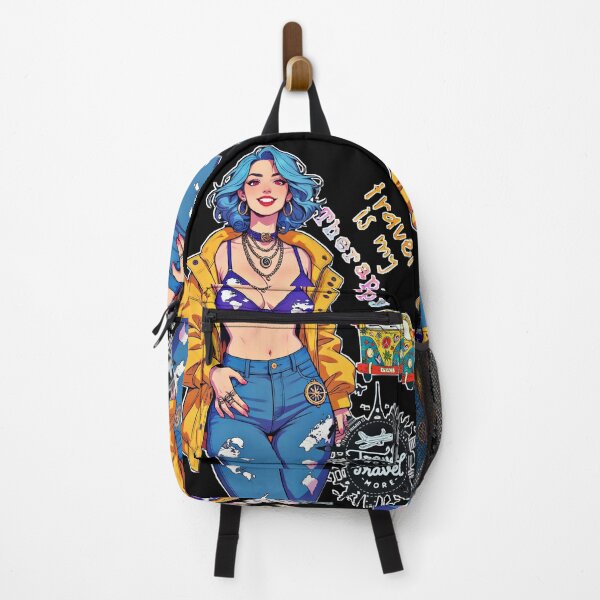 Artikelvorschau, Reisen ist meine Therapie Retro-Fernweh Pop Art entworfen und verkauft von Neer arts.
