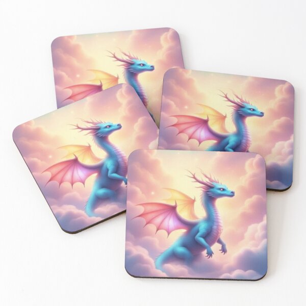 Item preview, Pastel Blue Dragon in Pink Clouds designed and sold by Celebrate This!.