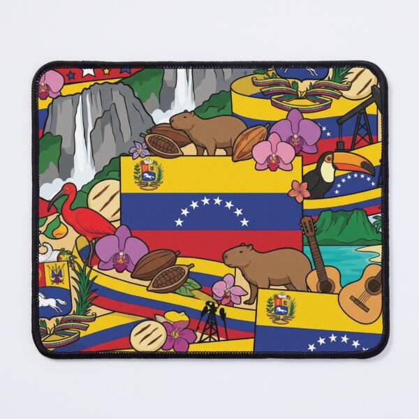 Item preview, Vibrant Venezuela Heritage National Pride Collage Art designed and sold by DGtaLrtcom.