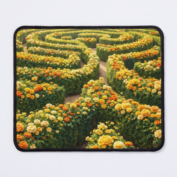 Item preview, Floral labyrinth of vibrant colors designed and sold by JuViRo.