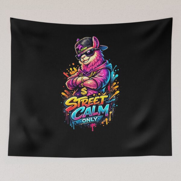 Item preview, Cool Llama in Hoodie Street Art – Street Calm Only Graphic Illustration designed and sold by anamul43.