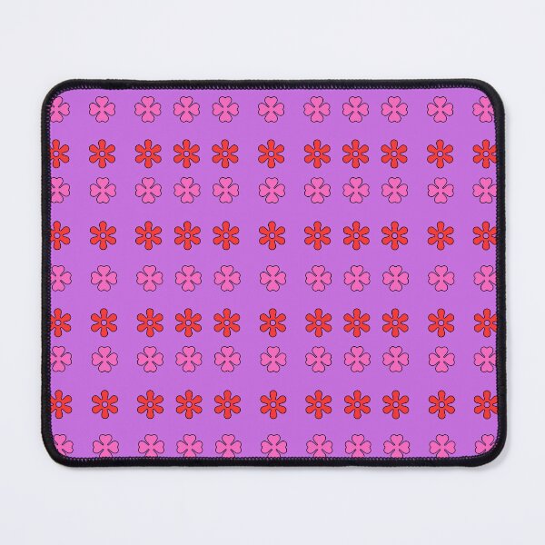 Item preview, Pink and Red alternating Floral Shapes on Magenta background pattern designed and sold by fev-rocks.