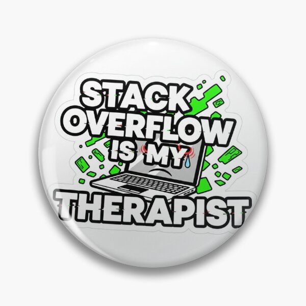 Item preview, Stack Overflow Is My Therapist Coding Humor designed and sold by shreyapatil2975.
