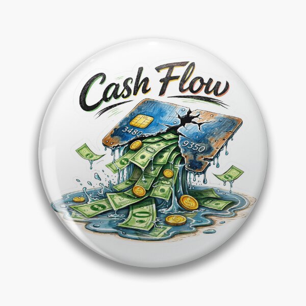 Item preview, Cash Flow – Broken Card Sticker designed and sold by Felixuss.