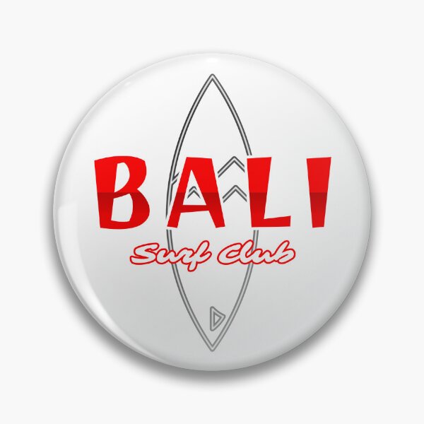 Item preview, Bali Surf Club Surfboard Graphic | Flag Colors Design designed and sold by Bold & Brewed.