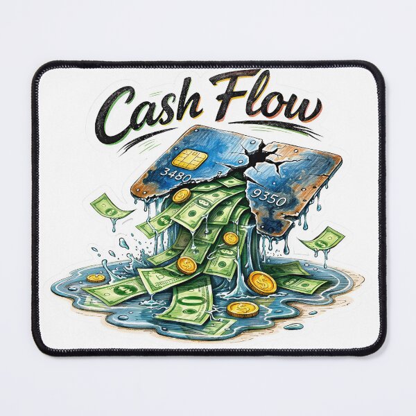 Item preview, Cash Flow – Broken Card Sticker designed and sold by Felixuss.