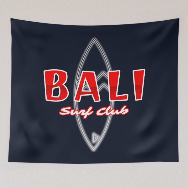Item preview, Bali Surf Club Surfboard Graphic | Flag Colors Design designed and sold by Bold & Brewed.
