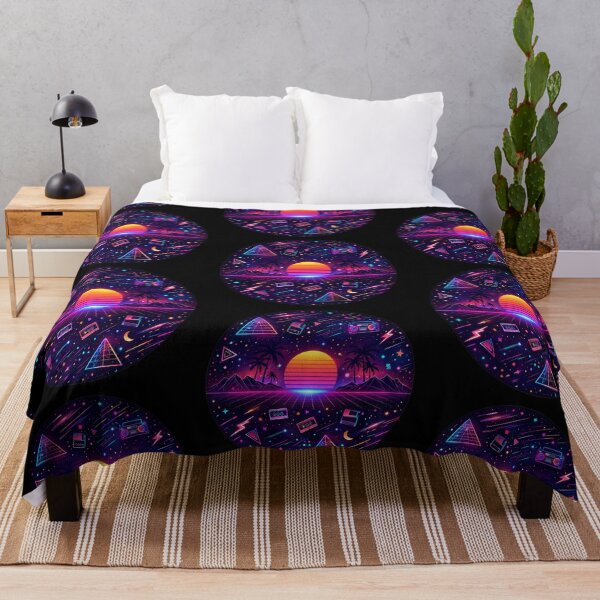 Item preview, Atardecer de neón synthwave designed and sold by NSMDesignByN8.