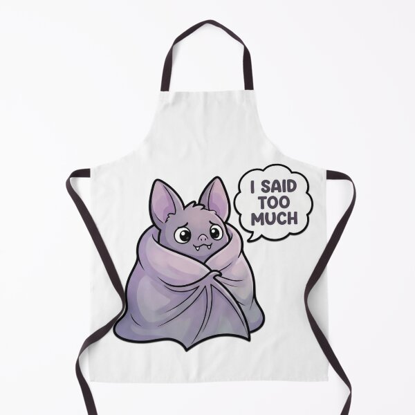 Item preview, I Said Too Much Anxious Bat designed and sold by Visual Dept..