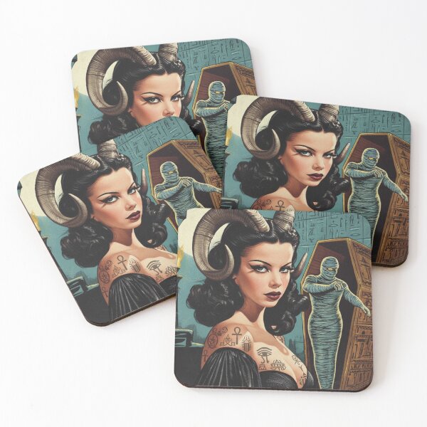 Item preview, Retro Devilish Woman designed and sold by PulpVintage.