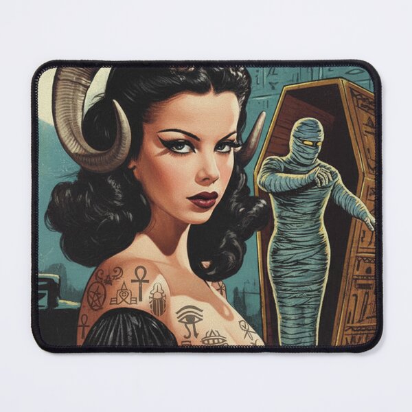 Item preview, Retro Devilish Woman designed and sold by PulpVintage.
