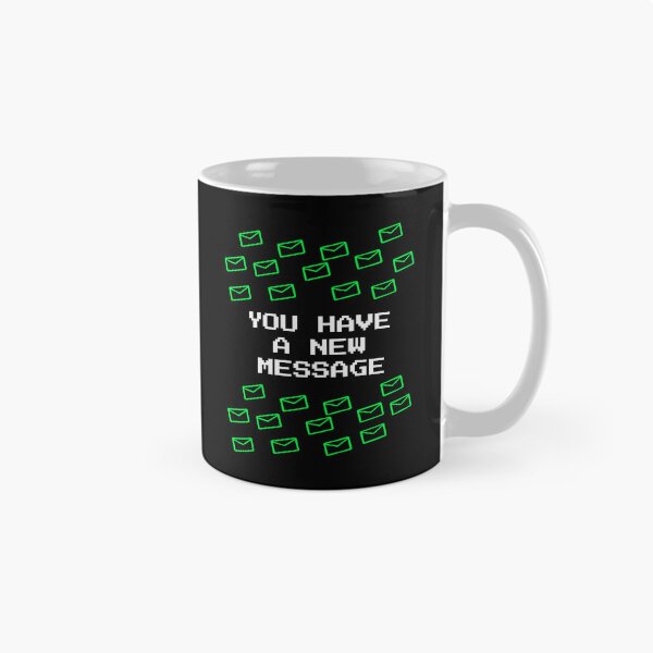 Item preview, You Have A New Message - Retro Terminal Tech Humor Pixel Art designed and sold by vividlukas.